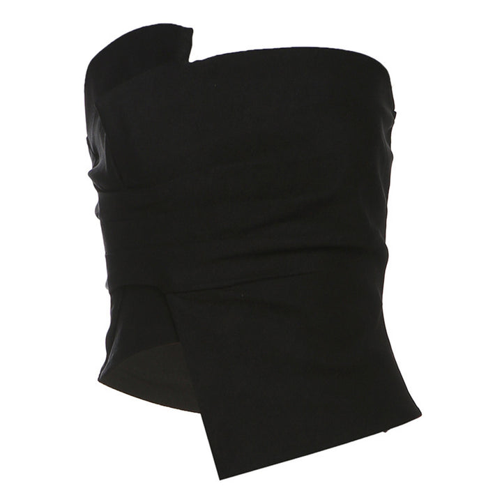 Dame Bustier top med trendy indpakningsdesign Stilla