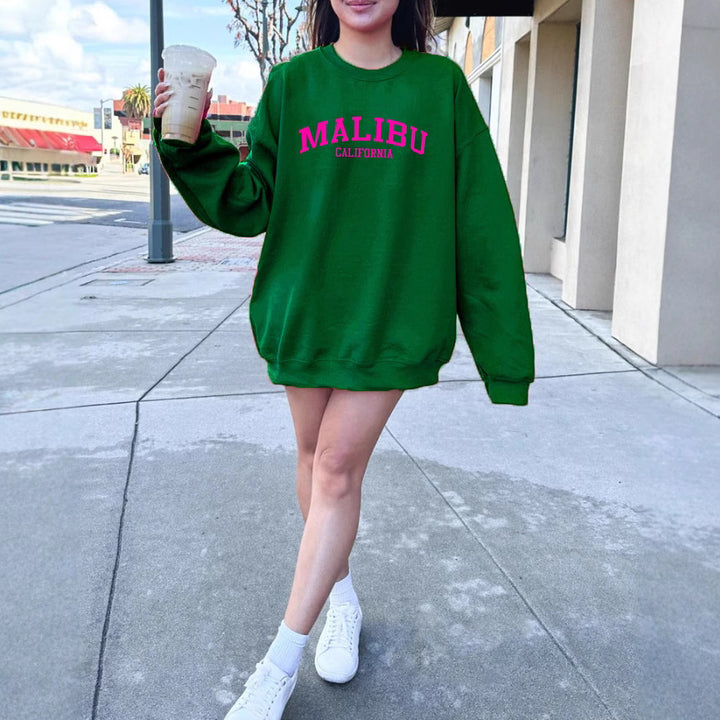 Kvinders sweatshirt med afslappet California-logo og blødt materiale Stilla