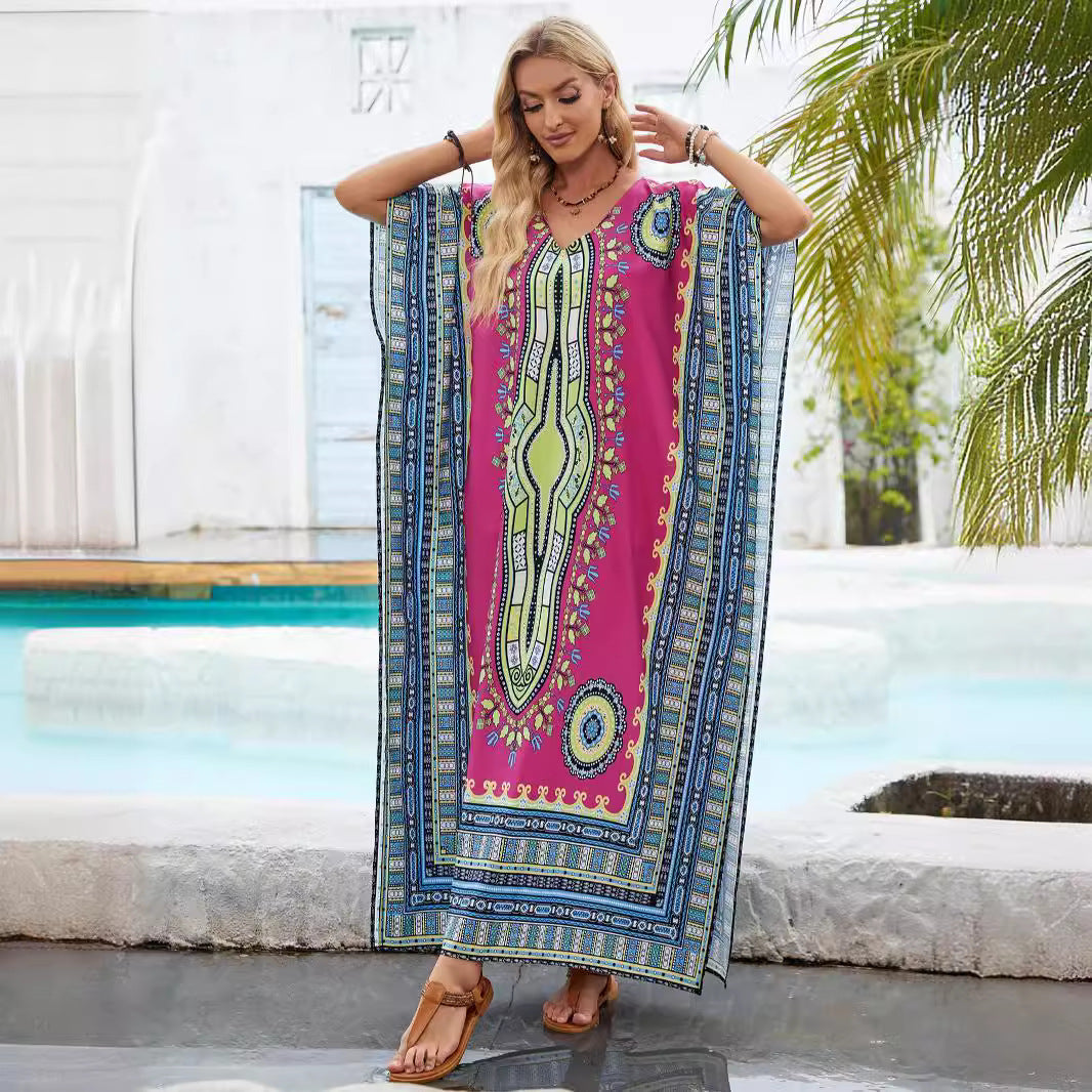 Femme Kaftan Maxi Kjole Stilla