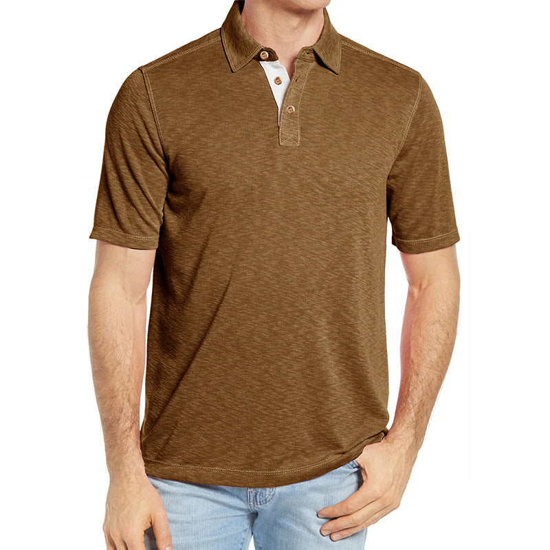 Herrer Polo-Shirt med elegante knapper og blødt stof Stilla