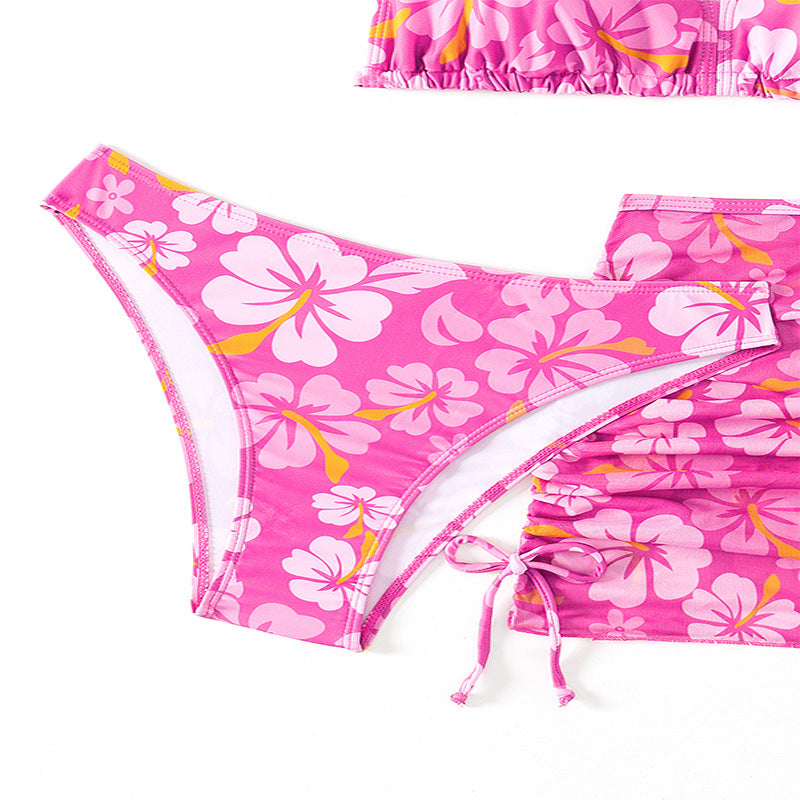 Dame Floral Wickelbikini Sæt Stilla