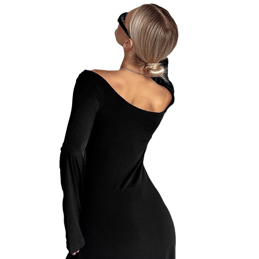Damer Maxikjole med off shoulders og elegante klokkeærmer Stilla