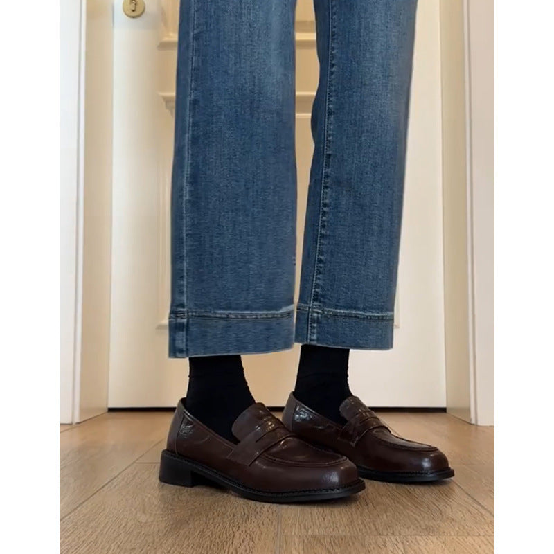 Dame klassiske læder slippers med tidløst stil Stilla