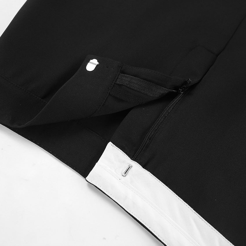Dame maxiskirt med høj slids og elegant minimalistisk design Stilla