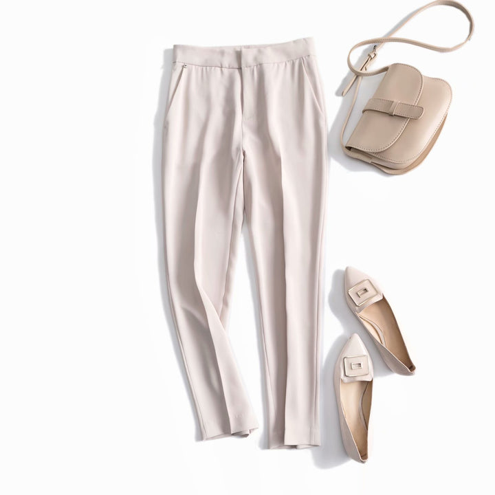 Dame elegante chinos med justerbar talje Stilla