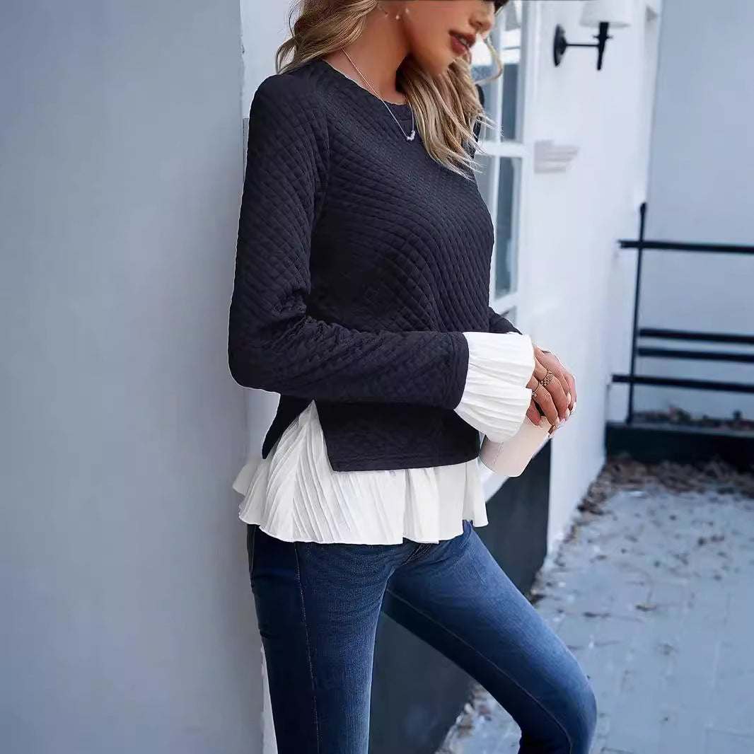 Dame Urban Sweatshirt med volanter Stilla