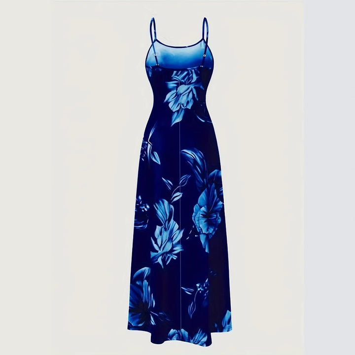 Dame maxikjole med elegant blomsterprint og moderne snit Stilla