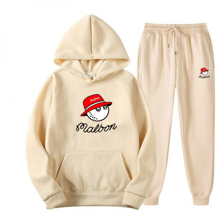 Kvinders fritids hoodie sæt med legende grafisk design og praktiske lommer Skovae