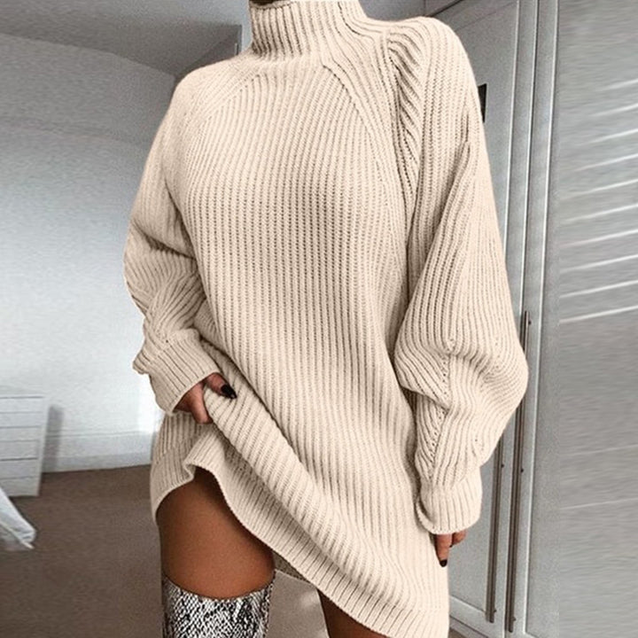 Dame Stor, Oversized Sweatshirt med Ståkrave Stilla