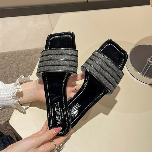 Dame Elegante Remsandaler med glitrende detaljer og komfortabel sål Stilla