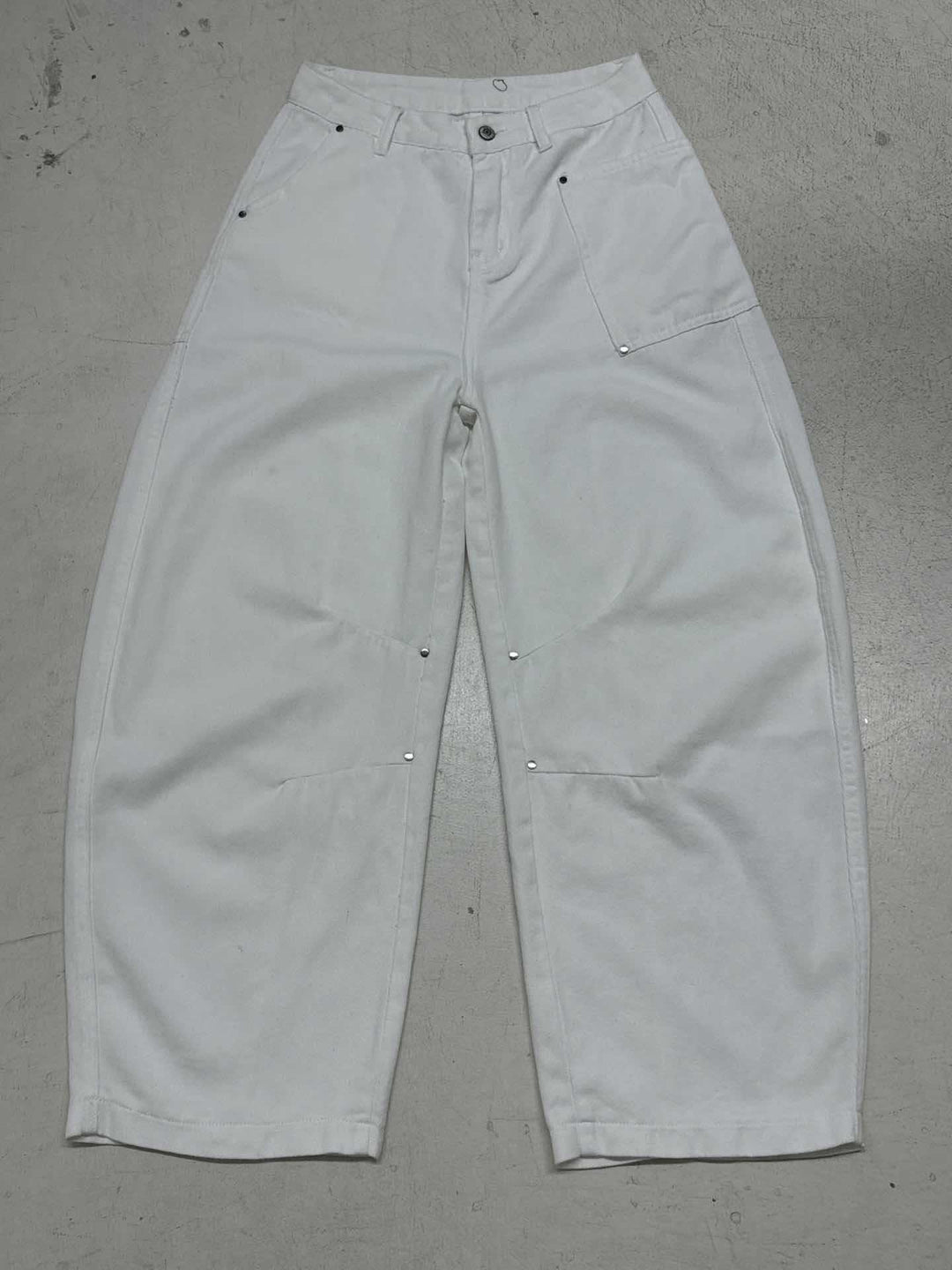 Dame bred Utility-bukser med praktiske sidelommer og trendy silhuet Skovae