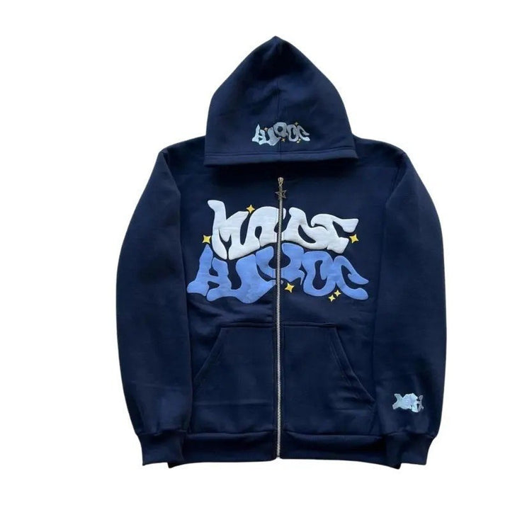 Kvinder Hoodie med unikt graffiti design Skovae