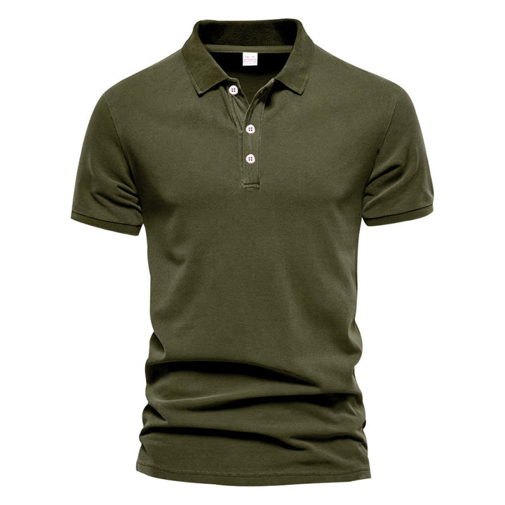 Herre Poloshirt med klassisk krave og komfortabel pasform Stilla