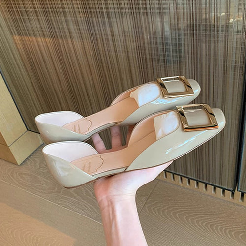 Dame Elegante Slip-On Mules med Dekorative Spænder Stilla