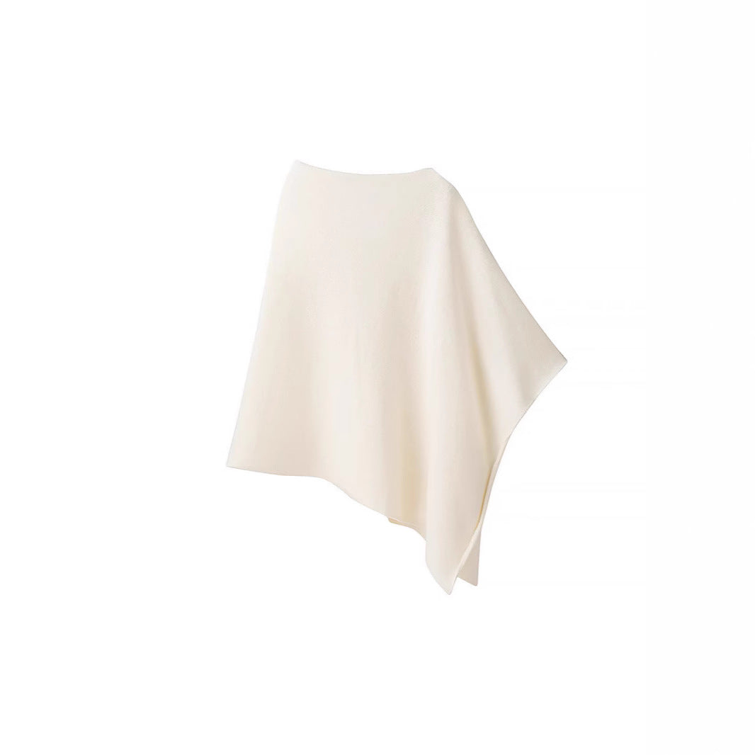 Dame Poncho i blød, kvalitetsmateriale med elegant snit Stilla
