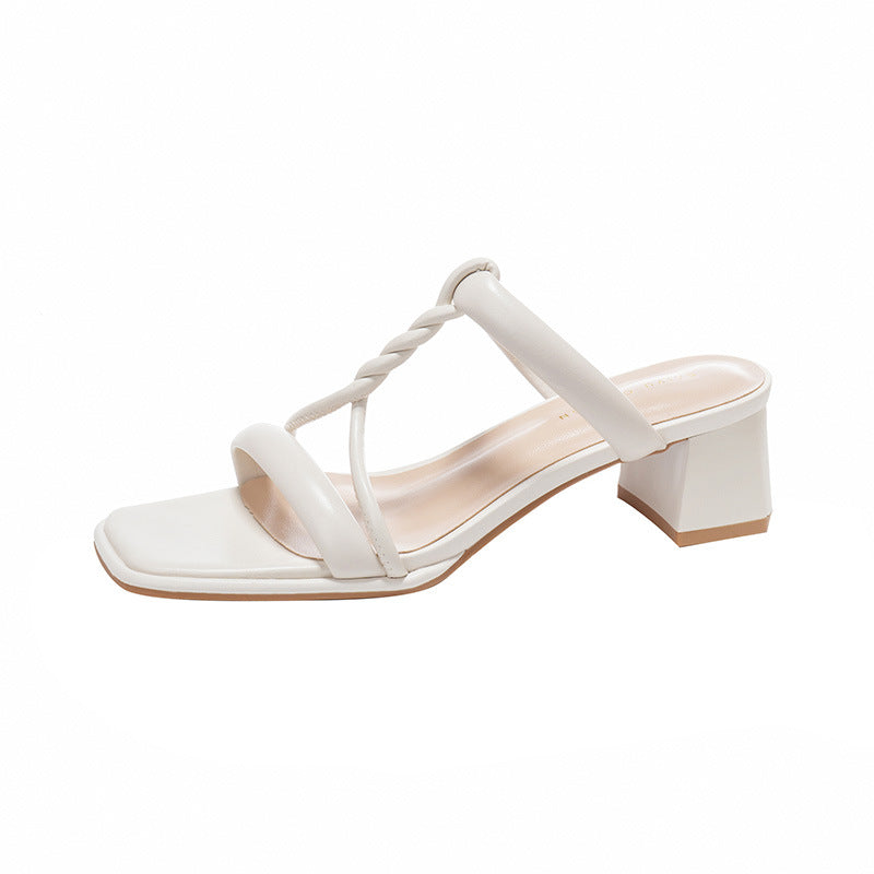 Damer Stilfulde Blok-Hæl Slingback Sandaler Stilla