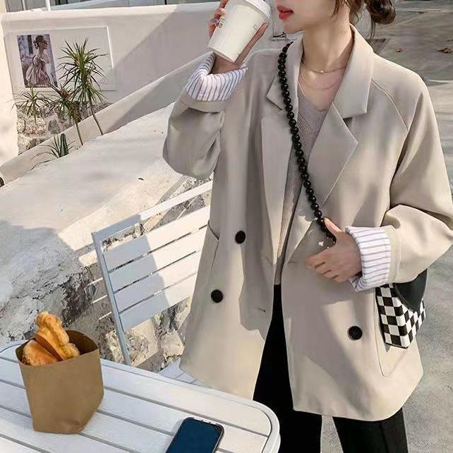 Kvinders fashionable oversized blazer med strukturerede detaljer Stilla