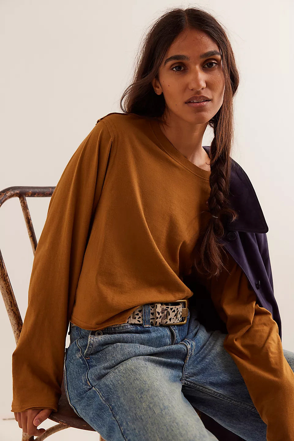 Damer Cropped Langærmet top med afslappet pasform Stilla