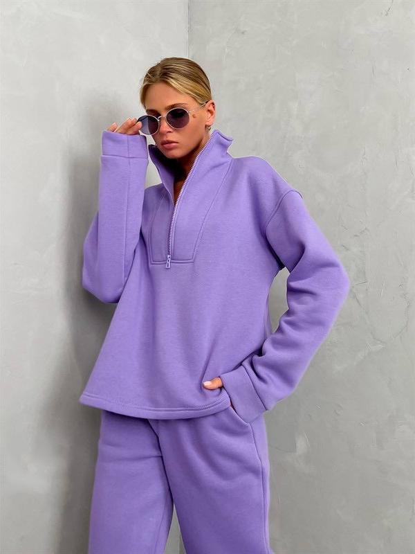 Stilla | Casual Zipper Sports Suit To-Piece Set
