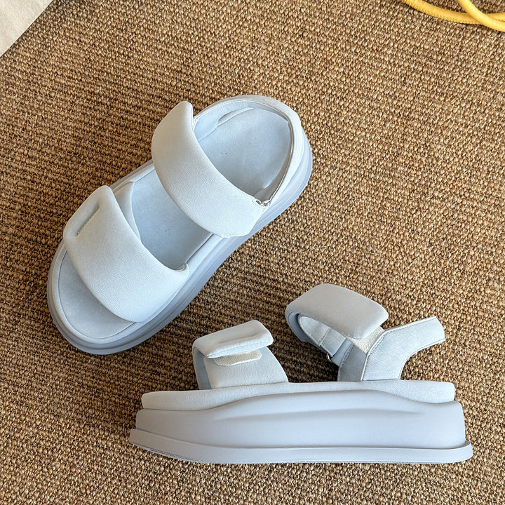 Femme Comfort Slide Sandaler med justerbare remme Stilla