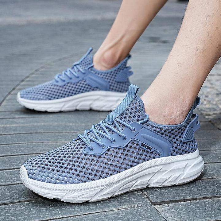 Herre Åndbare Mesh Sport Sneakers med Skridsikker Såle Stilla