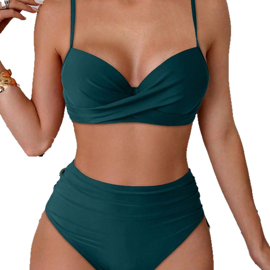 Dame bikini-sæt med polstret top og dekorativ stjerne-detail Skovae