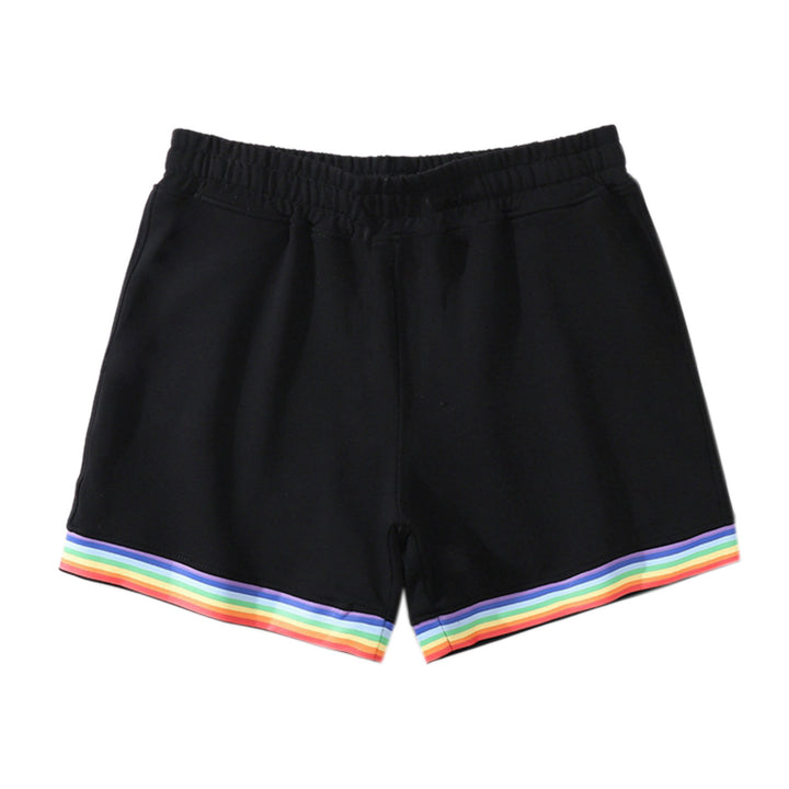 Dame Sports Shorts med farverig stribe og elastisk talje Stilla