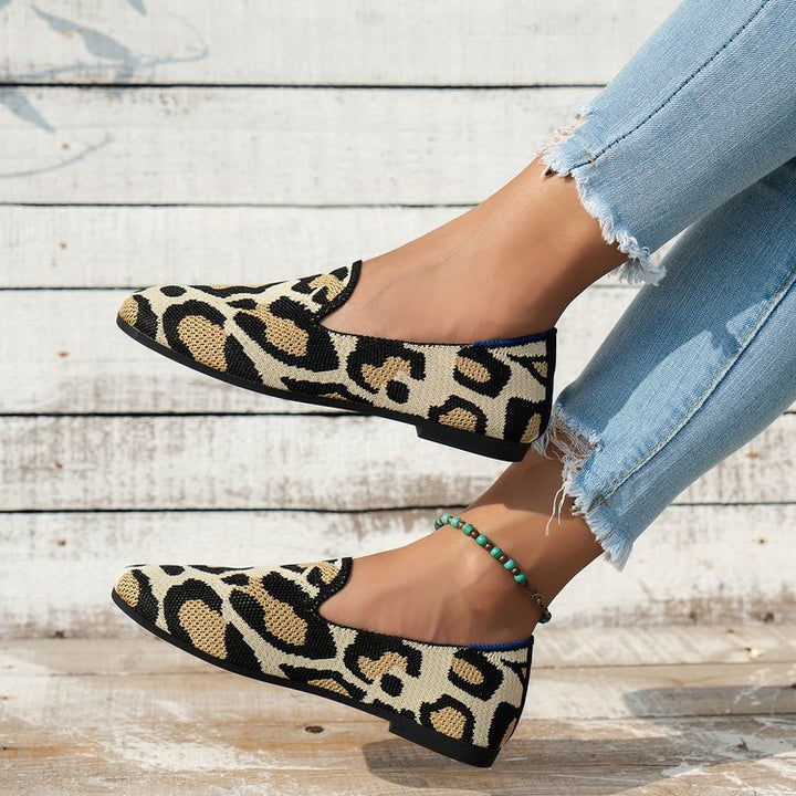 Dame Slip-On Sko med mod chic dyreprint Stilla
