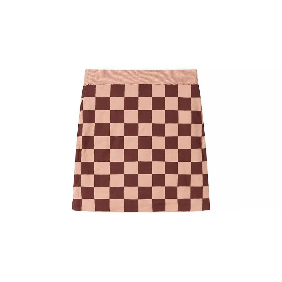 Femme ternet strik-crop-sæt Stilla