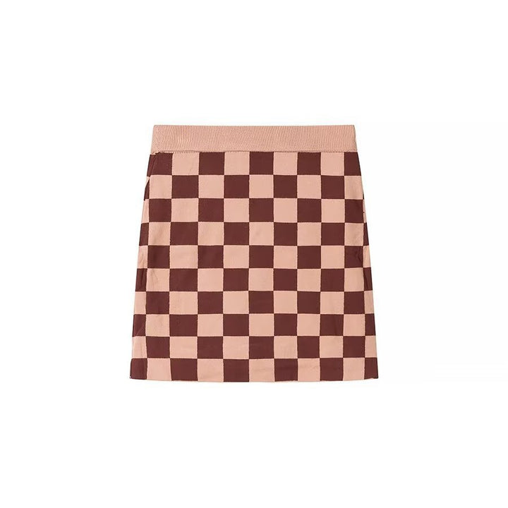 Femme ternet strik-crop-sæt Stilla