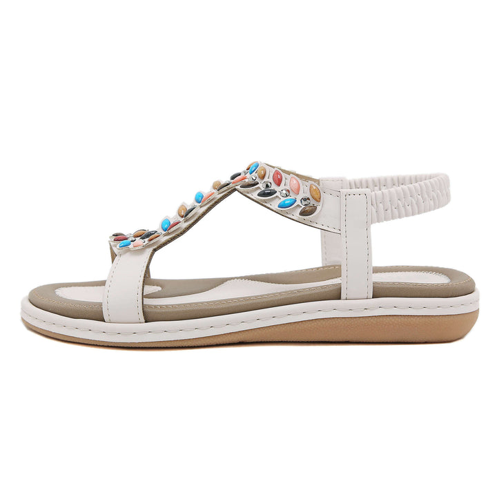 Dame sandaler med glitrende sten og skridsikker sål Stilla