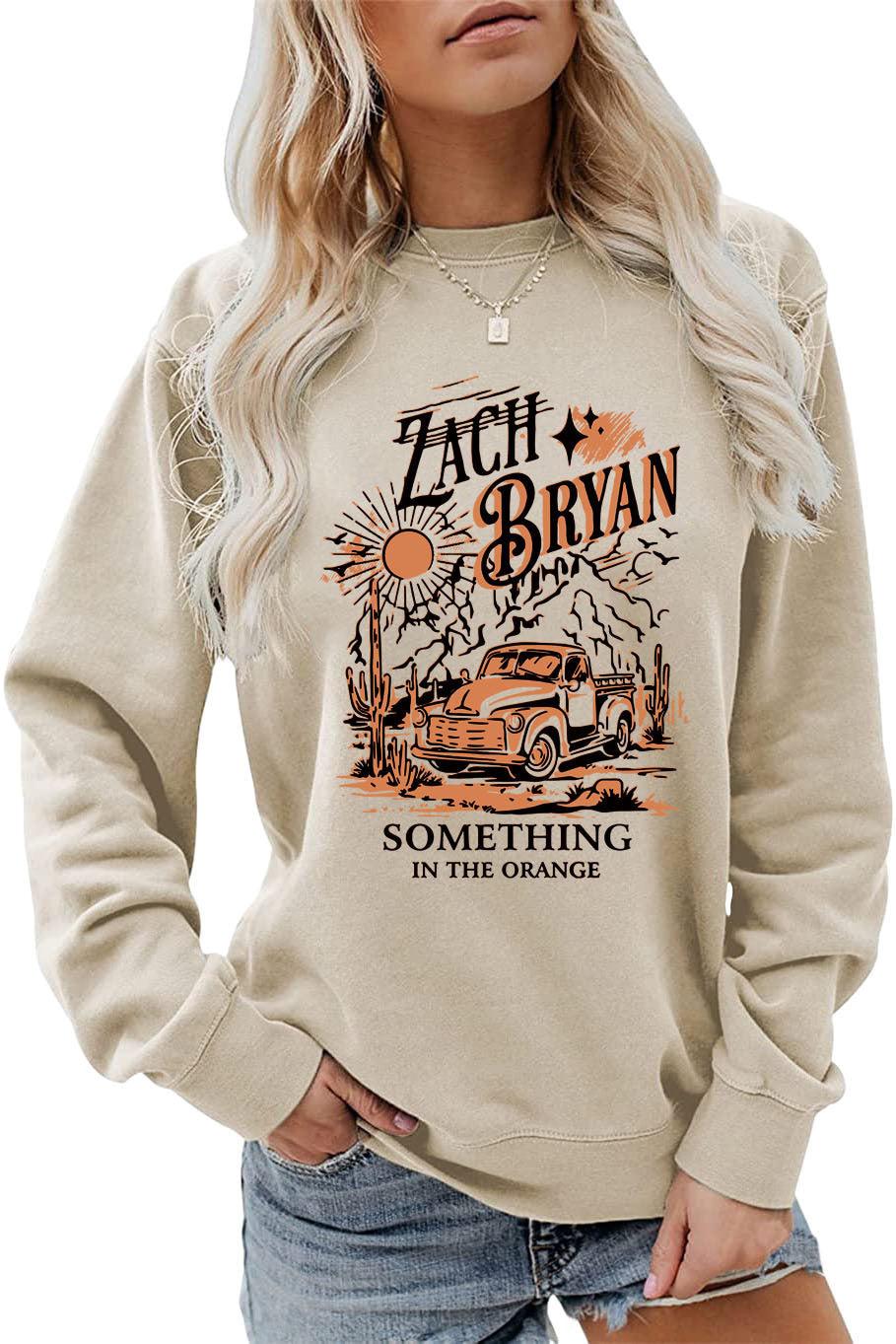 Kvinders sweatshirt med inspirerende vintage lastbil design Stilla