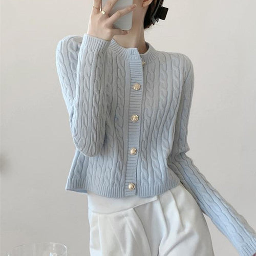 Kvinders cardigan med tekstureret kabeldesign Stilla