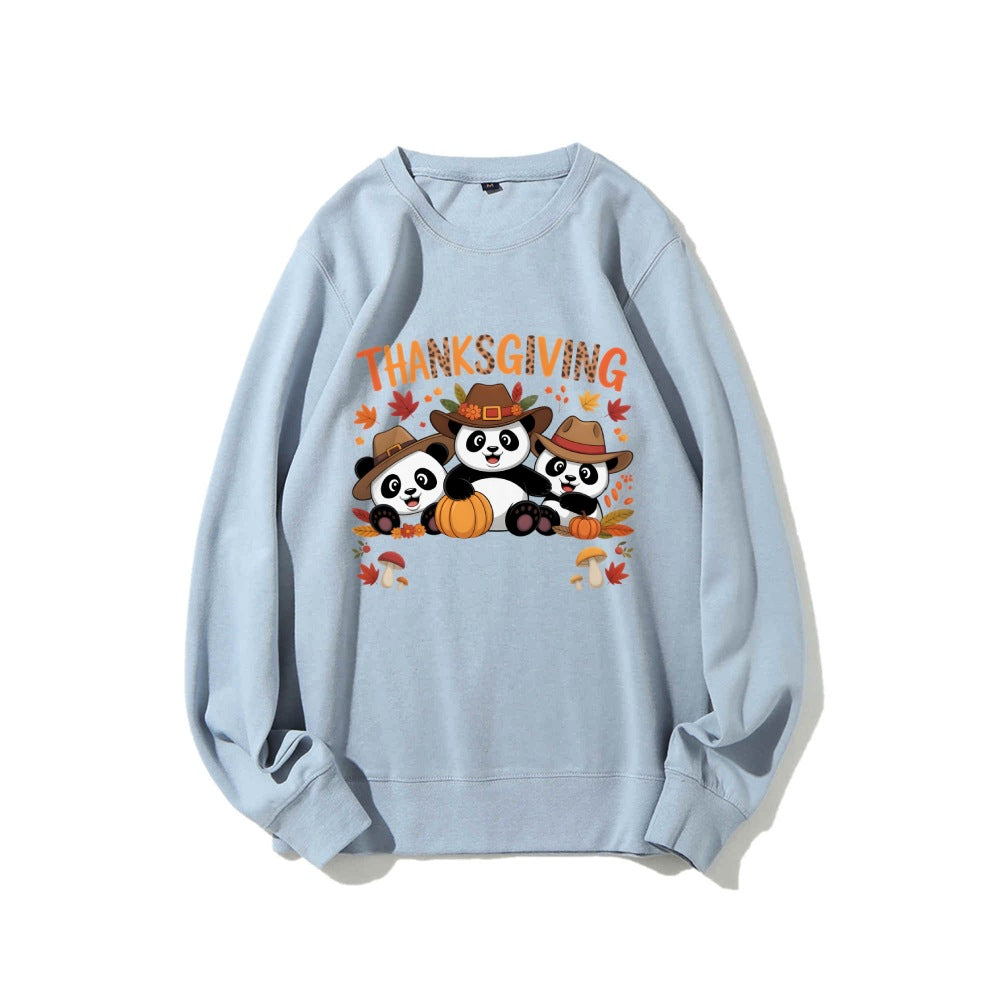 Kvinders sweatshirt med sjovt dyre design og efterårsmotív Stilla