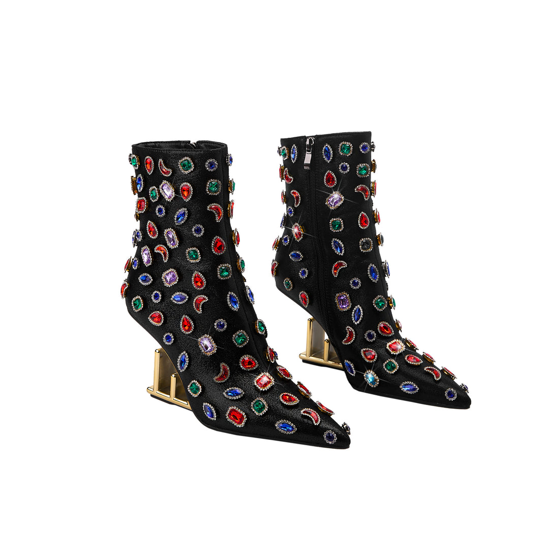 Femme Udsmykkede High-Heel Støvler Stilla