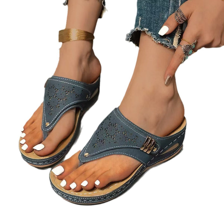 Dame elegante Cut-Out Slide Sandaler Stilla