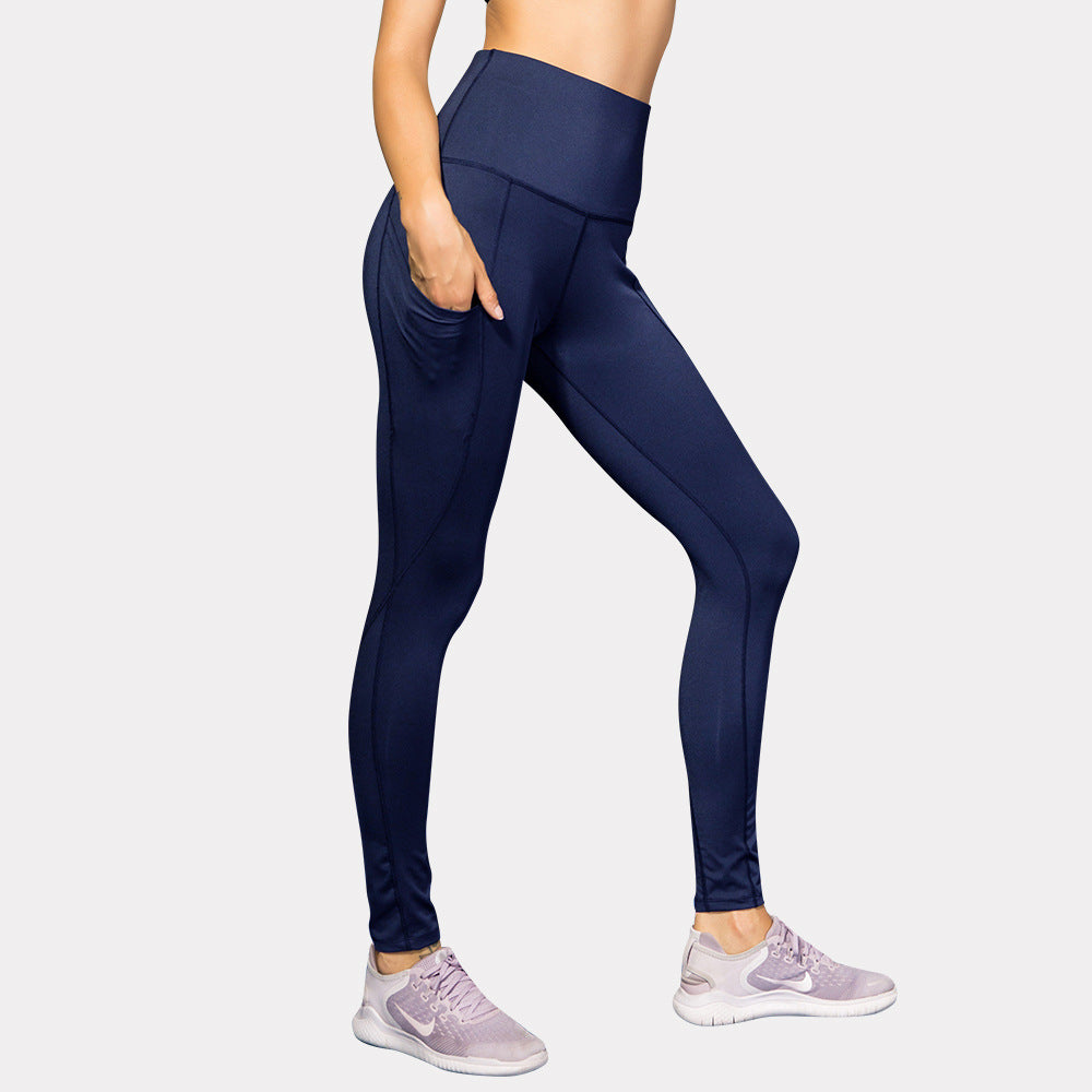 Dame Højskårede Fitness-Leggings med praktiske sidelommer og optimal bevægelsesfrihed Stilla