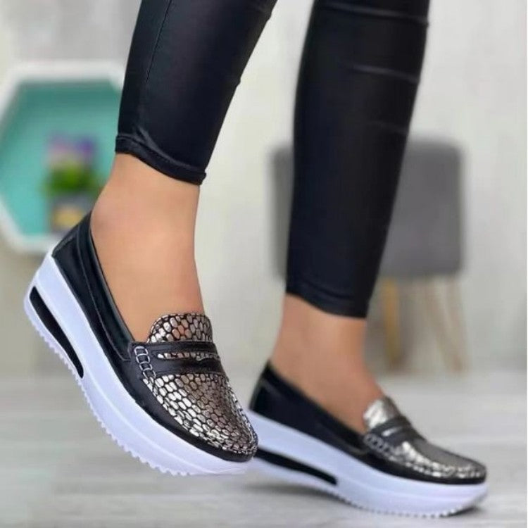 Dame Elegante Metalliske Slippers Stilla
