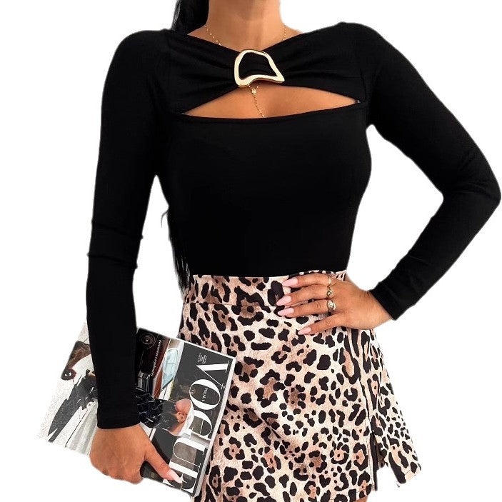 Dame Trendy Cut-Out Bodysuit Stilla