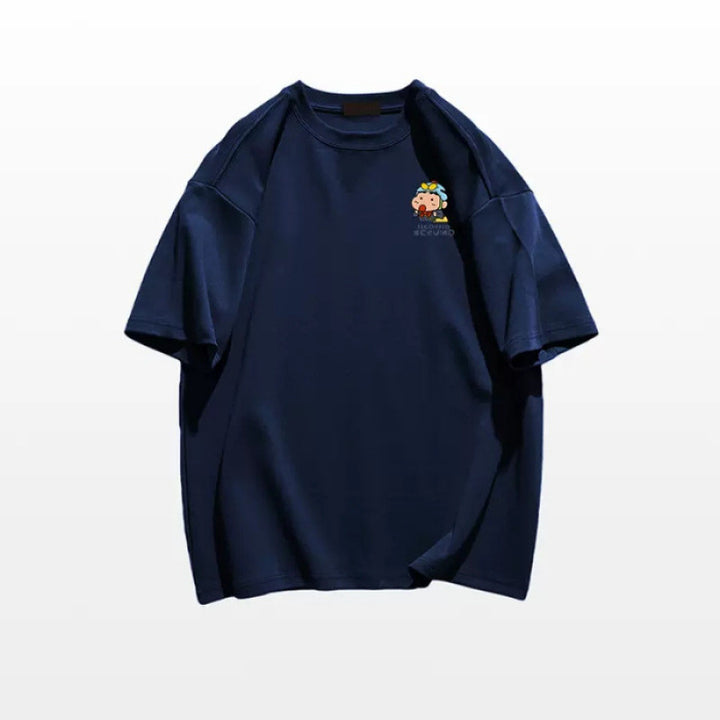 Dame T-shirt med sjov karaktertryk og oversized pasform Stilla