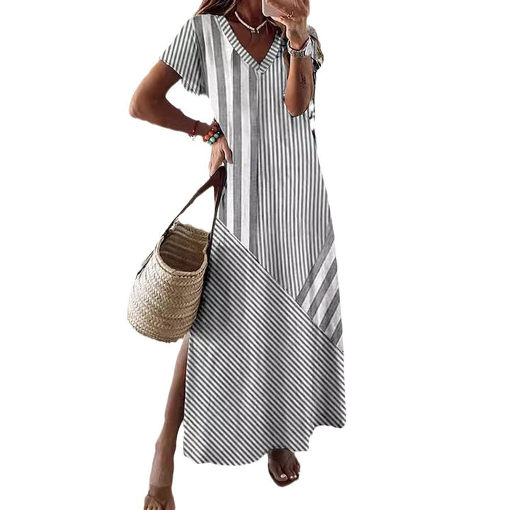 Dame stribet Maxi-kjole Stilla