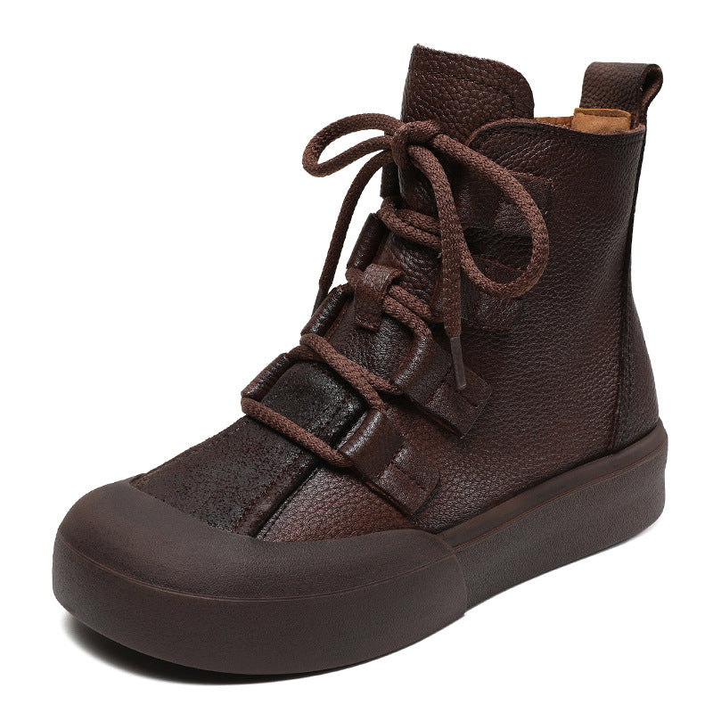 Kvinder Casual High-Top Sneakers med Rem-Detail Stilla