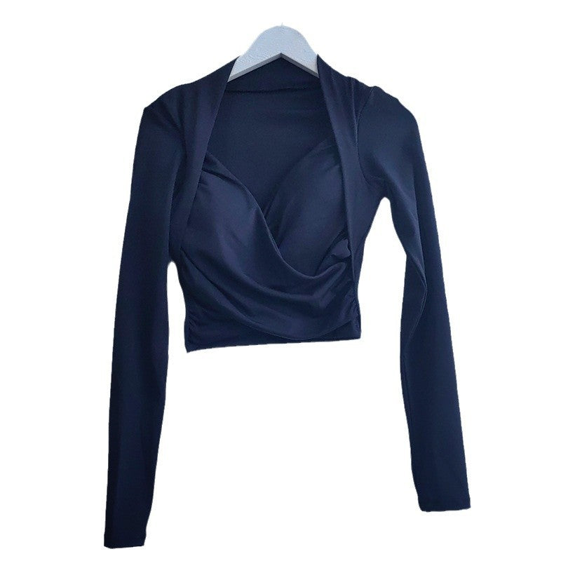 Dame Chice og elegant bluse med draperet design Stilla