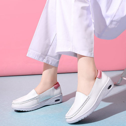 Dame Slip-On Komfort Sneakers med åndbart design Stilla