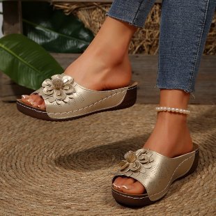 Dame Sandaler med modigt blomsterdesign og ergonomisk fodseng Stilla