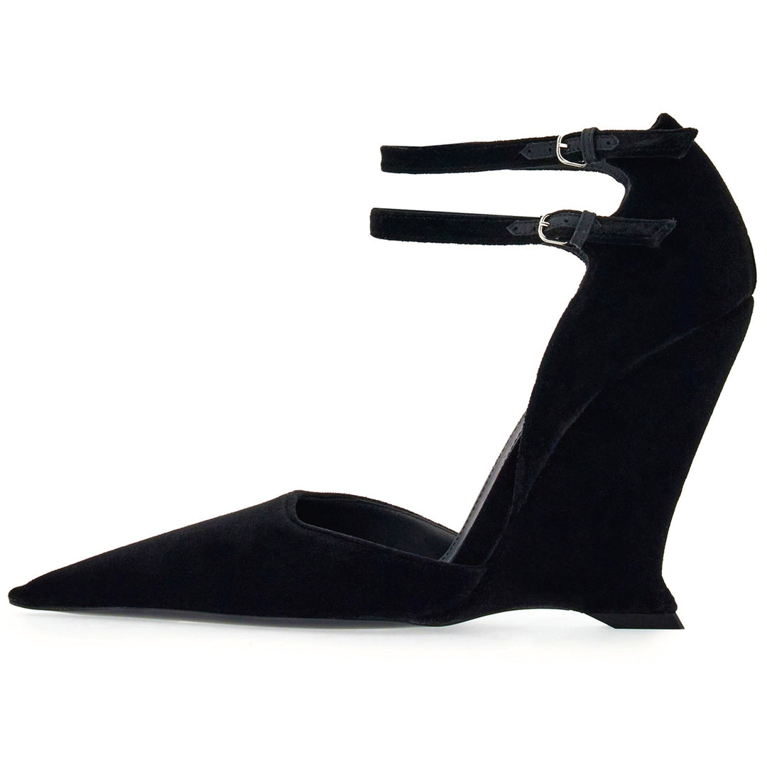 Femme Elegante Syntetisk Skindsål Wedge Pumps Stilla