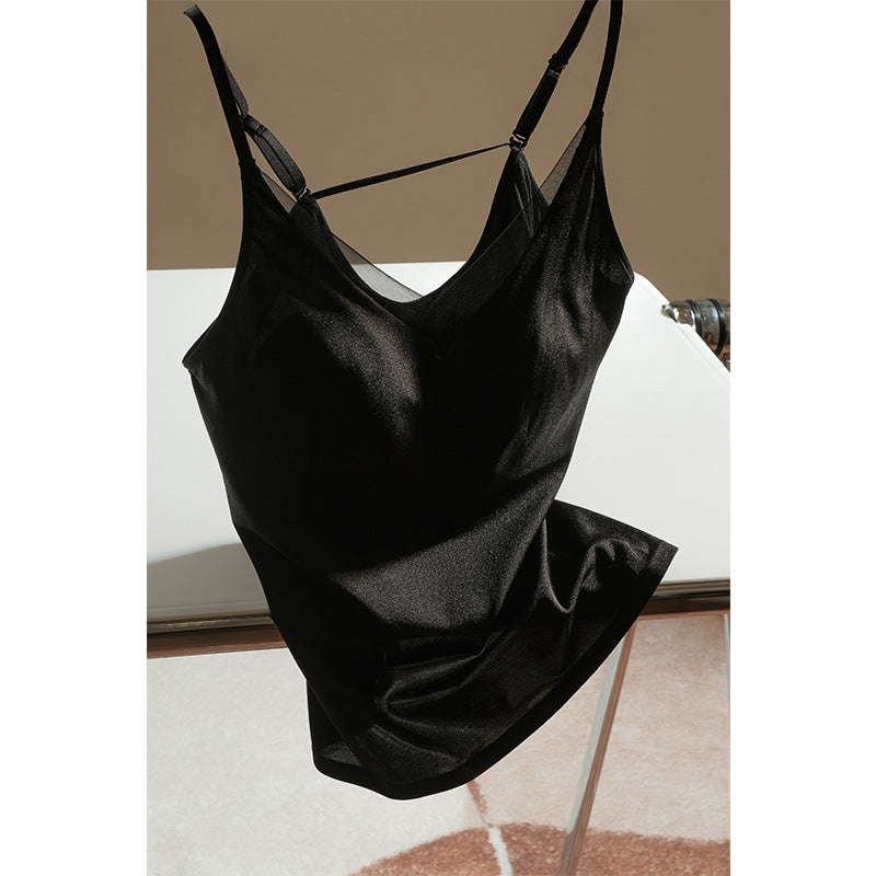 Dame Justerbare Stropper Satin Cami Top Stilla