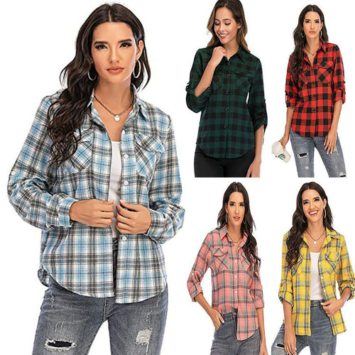 Dameternettern flannelbluse Stilla