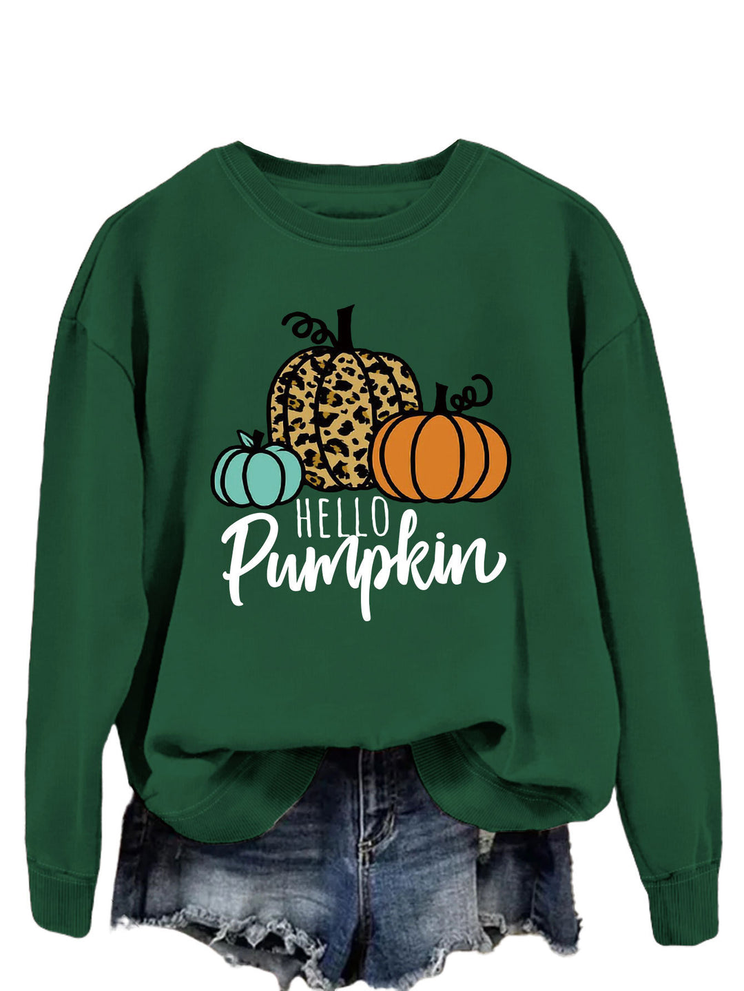 Kvinders sweatshirt med kreativt efterårsdesign og afslappet pasform Stilla