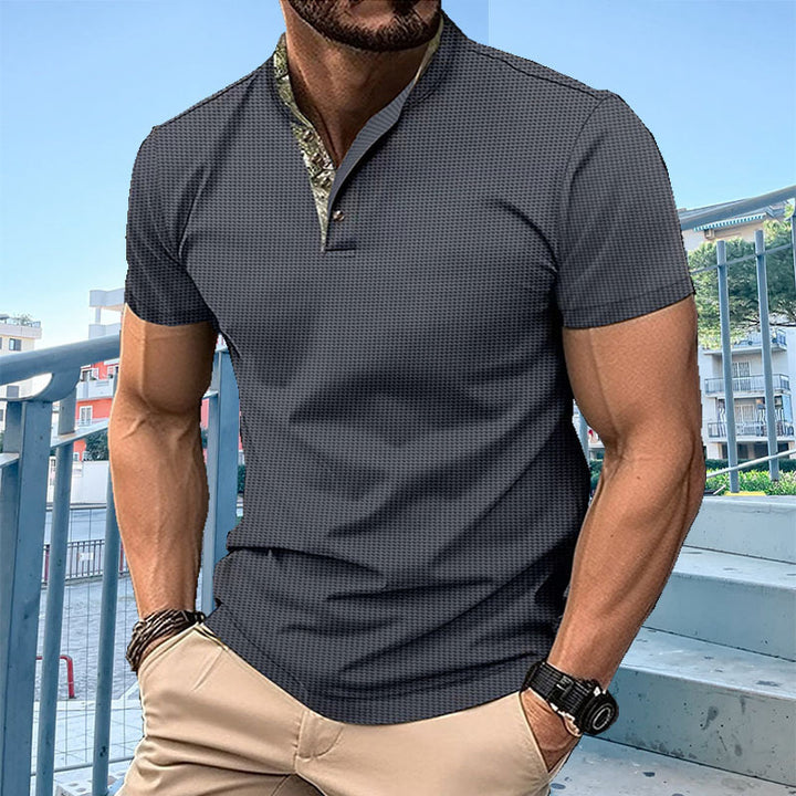 Herrer polo skjorte med moderne krave Stilla